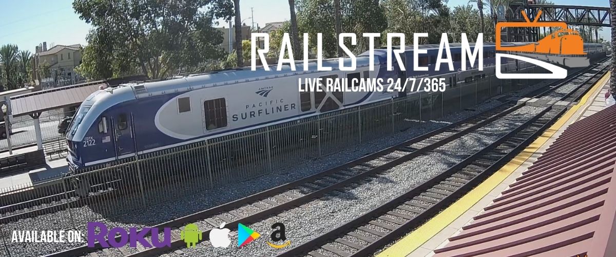View from Fullerton, CA railcam. Live Railcams 24/7/365.