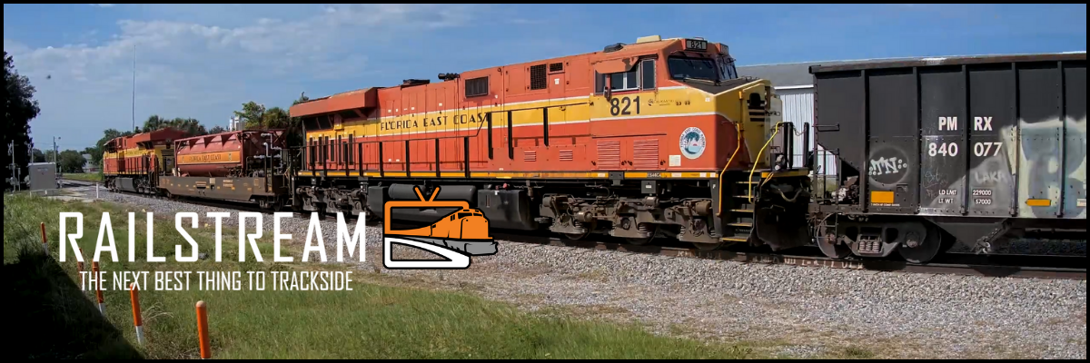 FEC train going through Melbourne, FL